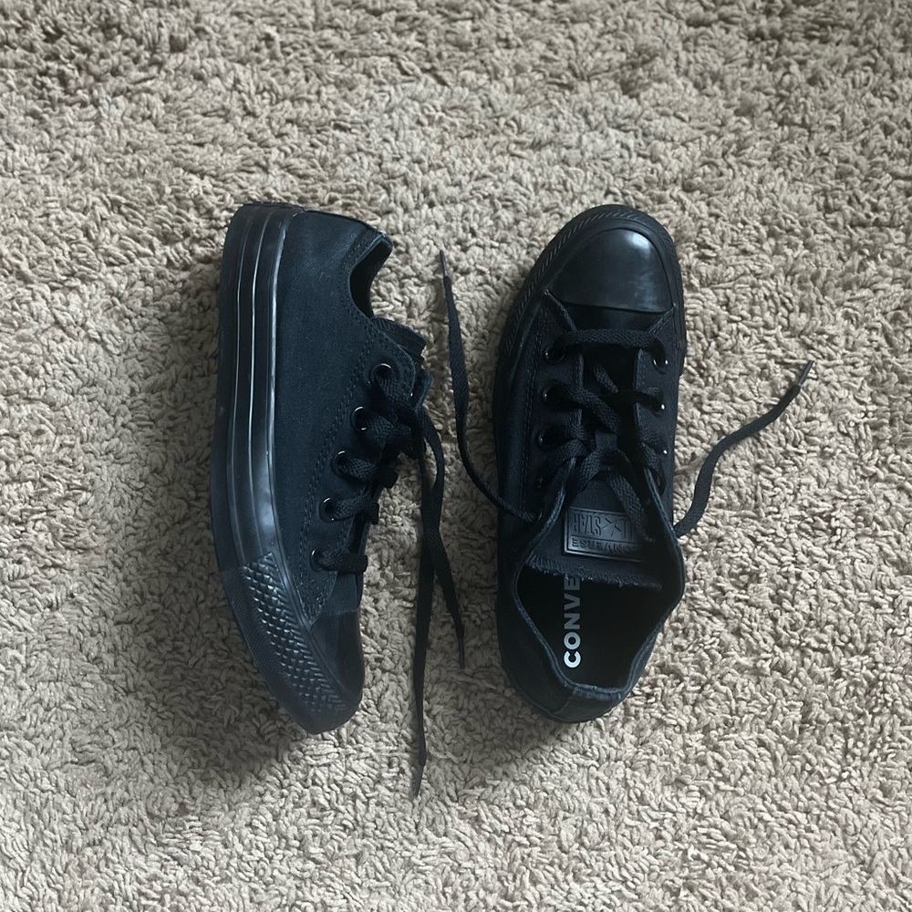 All Black Converse